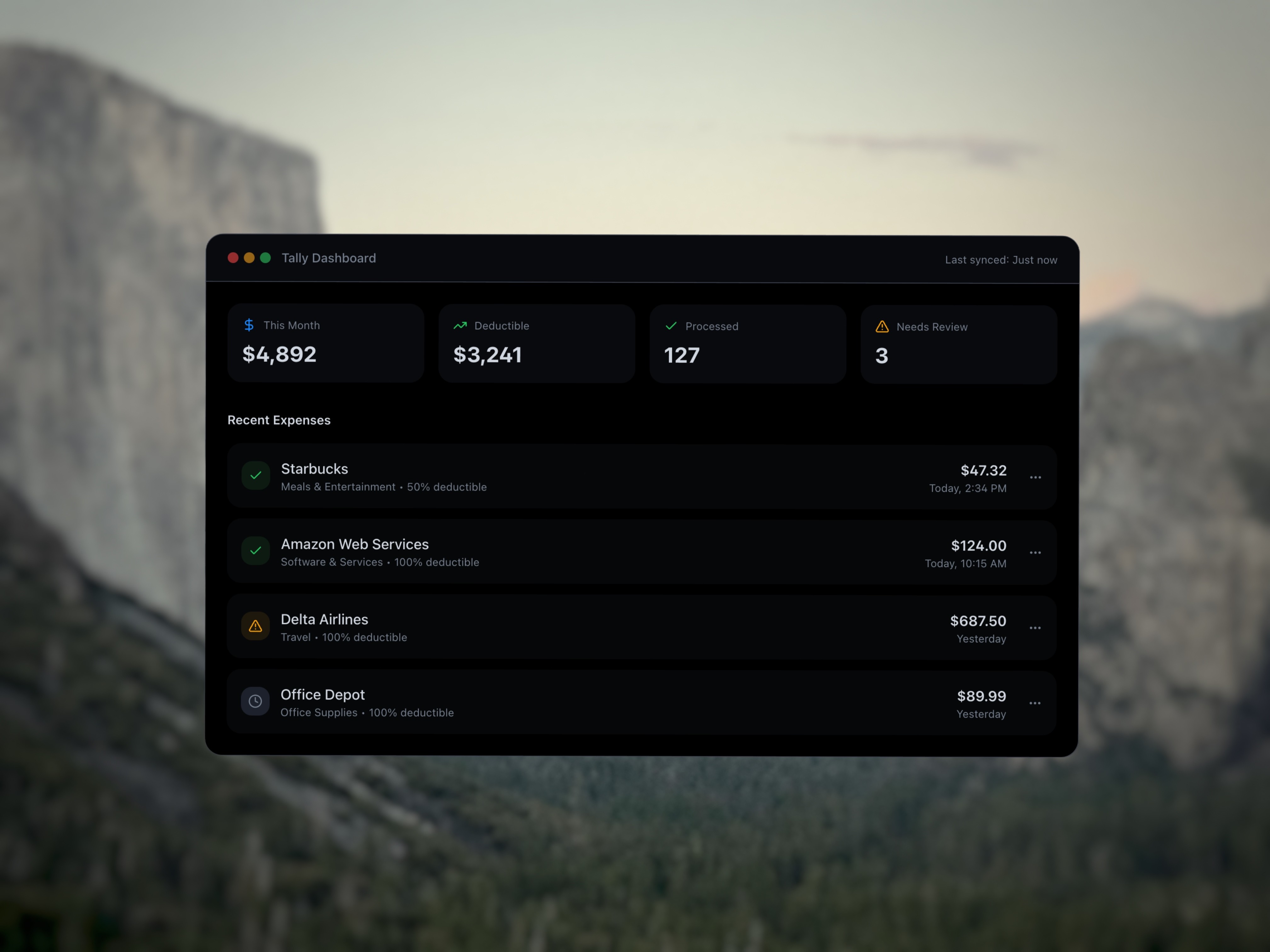 Tally — published project preview